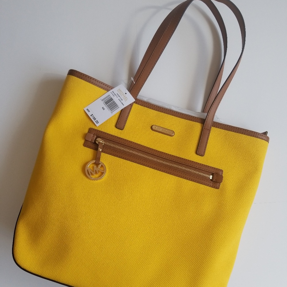 Michael Kors NWT Large Yellow Tote